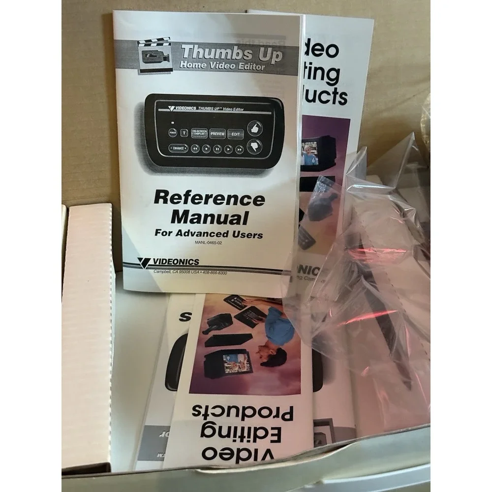 Videonics Thumbs Up TU-1 Home Video Editor Complete  With Box